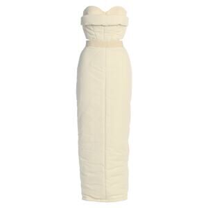 JLUXELABELS NWT XS BUTTERCREAM ADDYSON SKIRT SET PUFFER CREAM FULL LENGTH